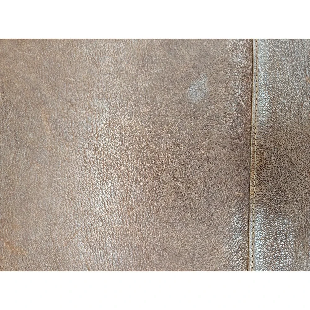Johnston & Murphy J&M 1850‎ Brown Leather Portfolio Padfolio Organizer Striped